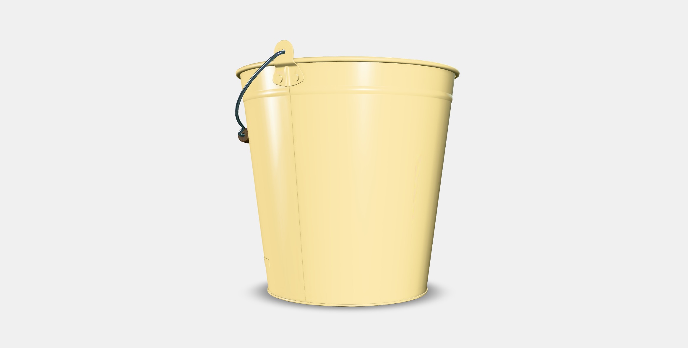 AKERBAR Bucket-plant pot Low-poly 3D model_7