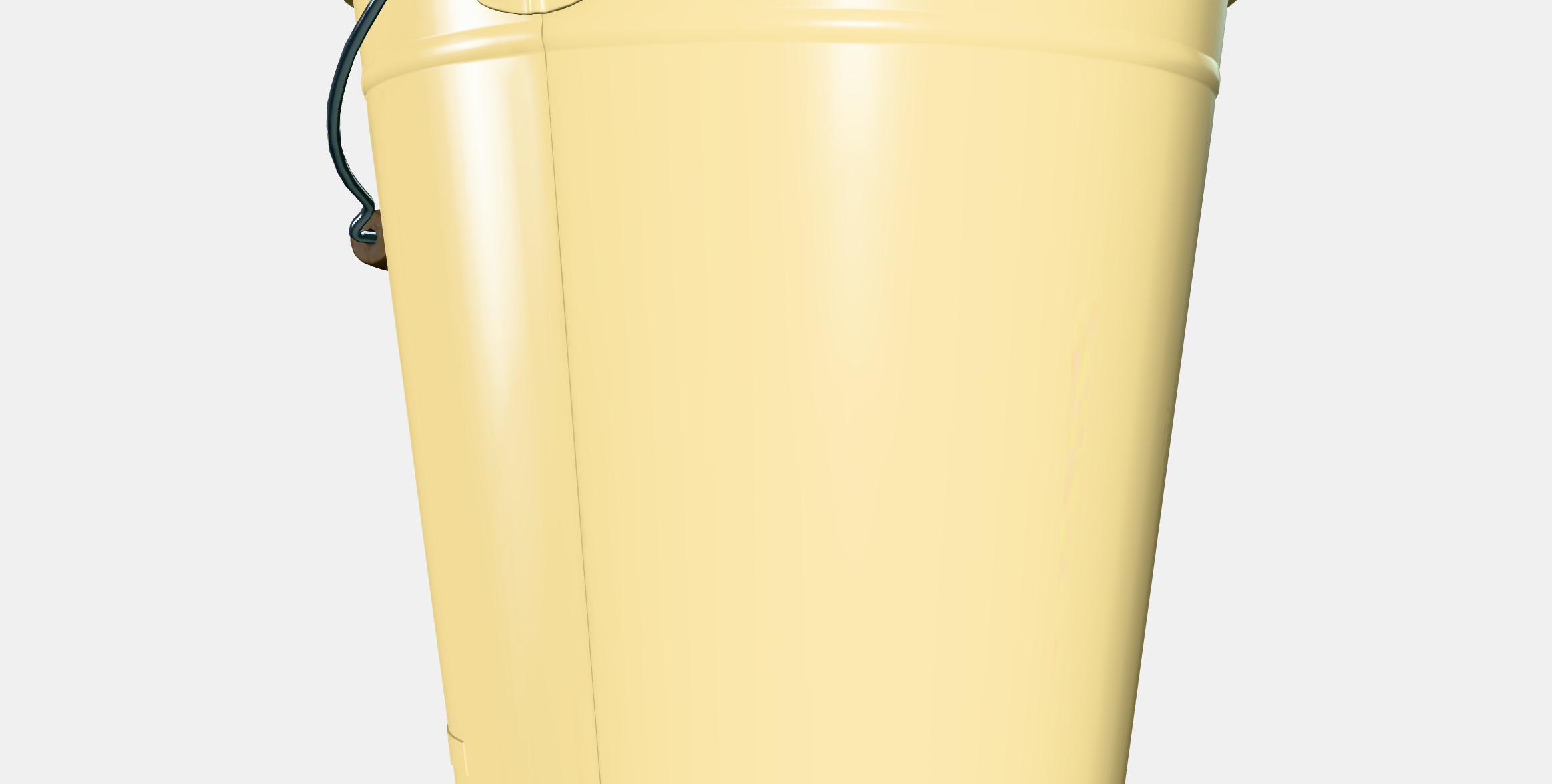 AKERBAR Bucket-plant pot Low-poly 3D model_6