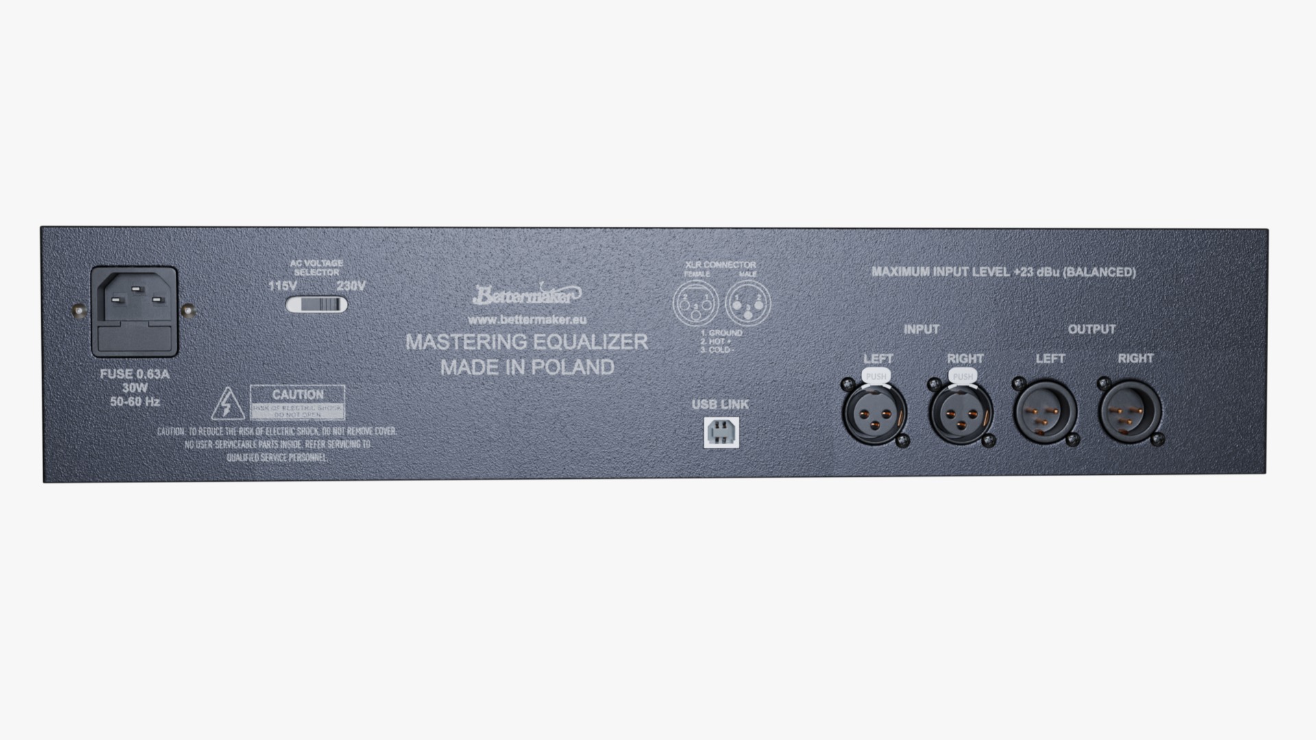 Bettermaker Mastering Equalizer 3D model_4
