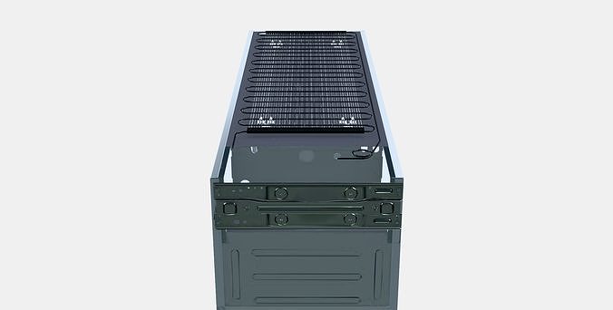 LAGAN Fridge-freezer Low-poly 3D model 7