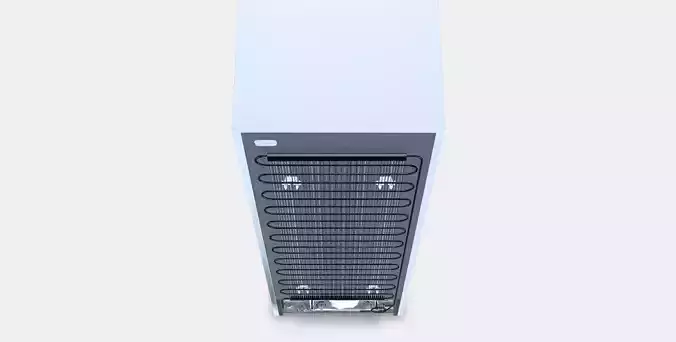 LAGAN Fridge-freezer Low-poly 3D model