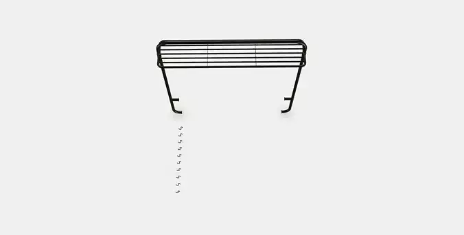 VADHOLMA Rack for kitchen island