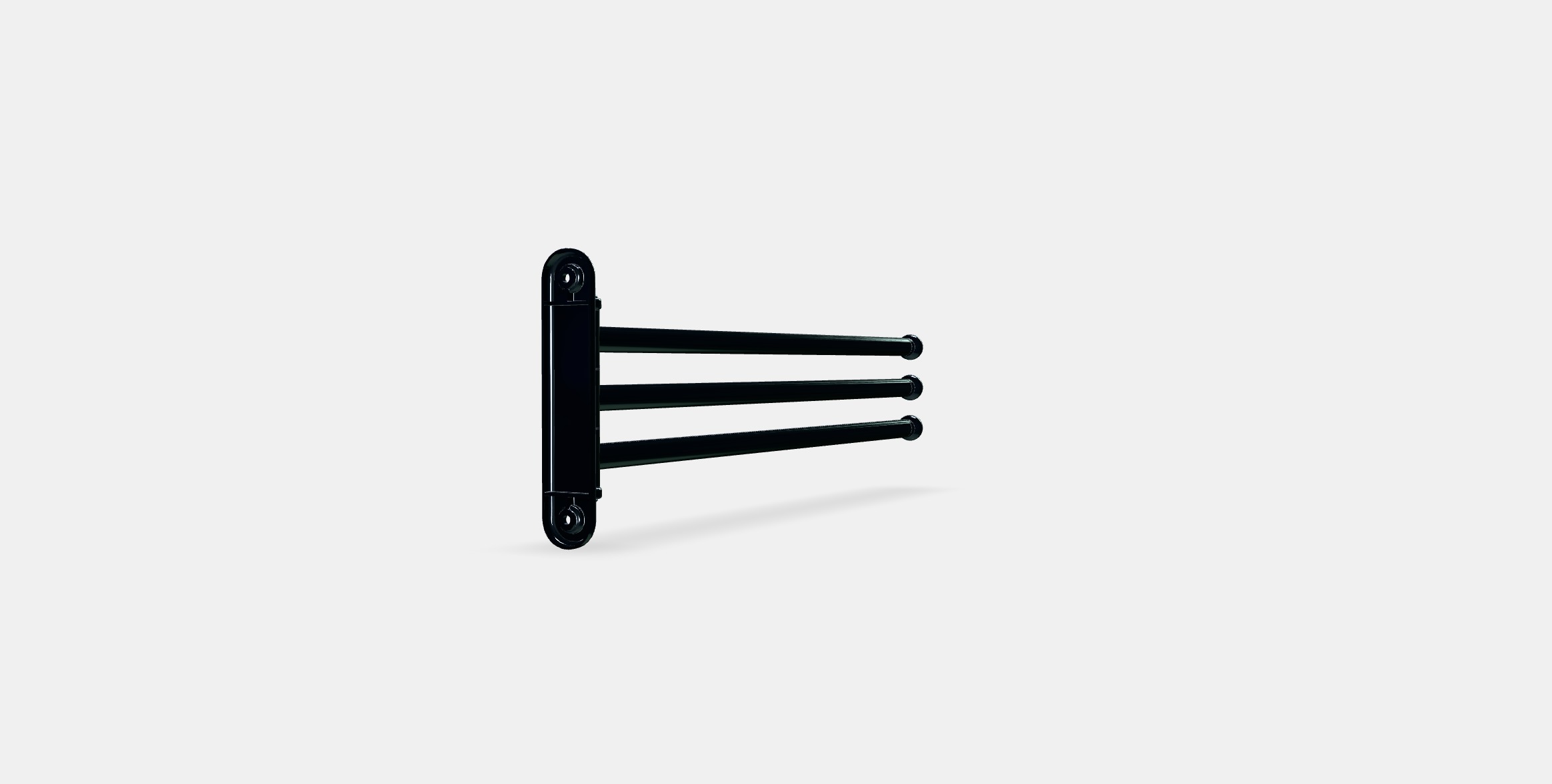 VOXNAN Towel holder 3 bars Low-poly 3D model_5