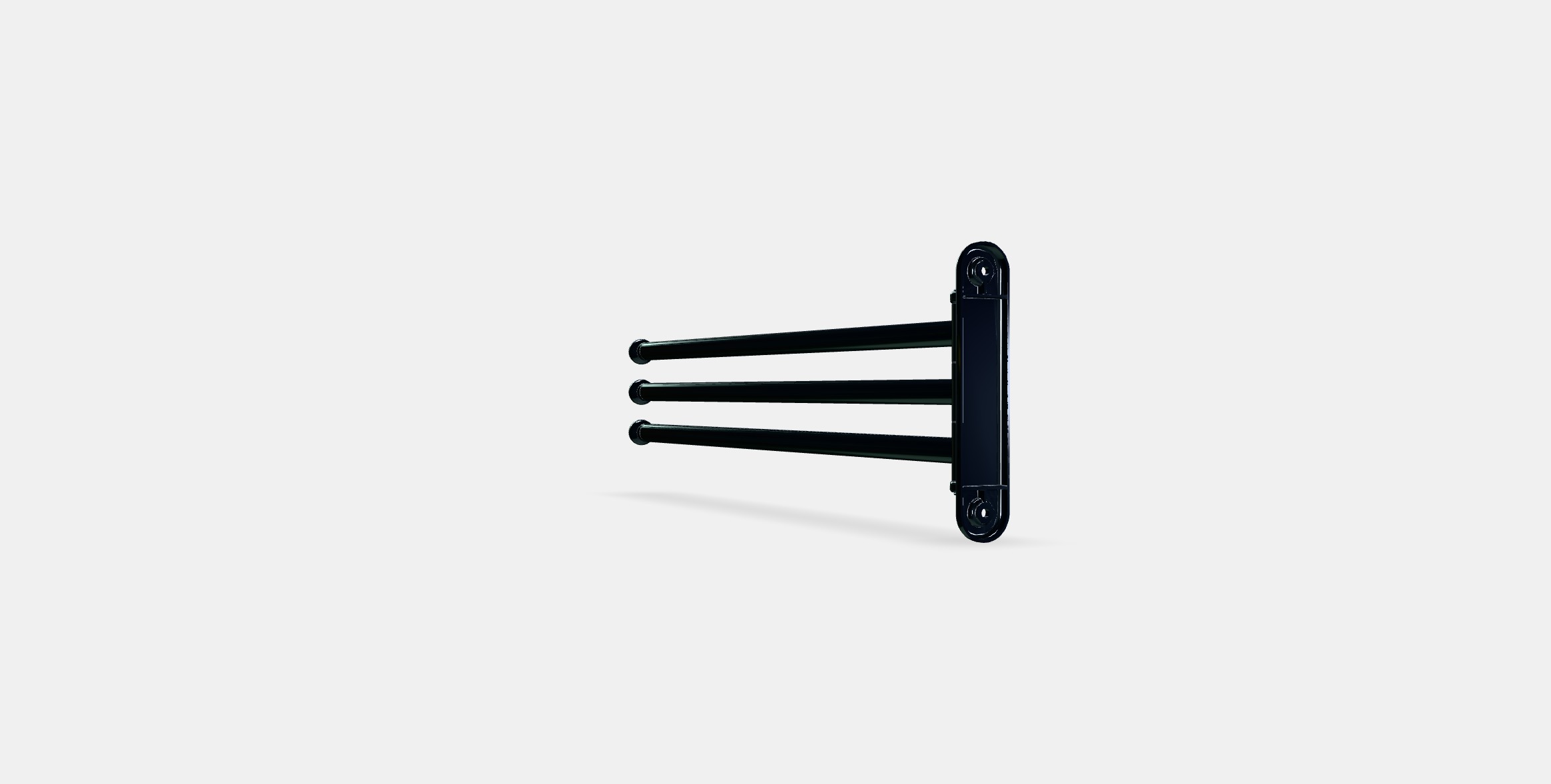 VOXNAN Towel holder 3 bars Low-poly 3D model_16