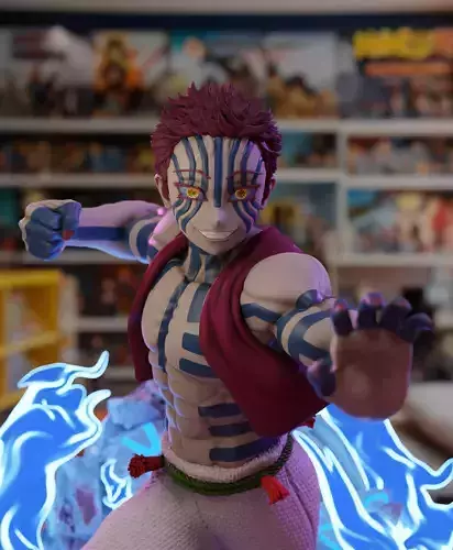 Akaza - Demon Slayer 3D print model