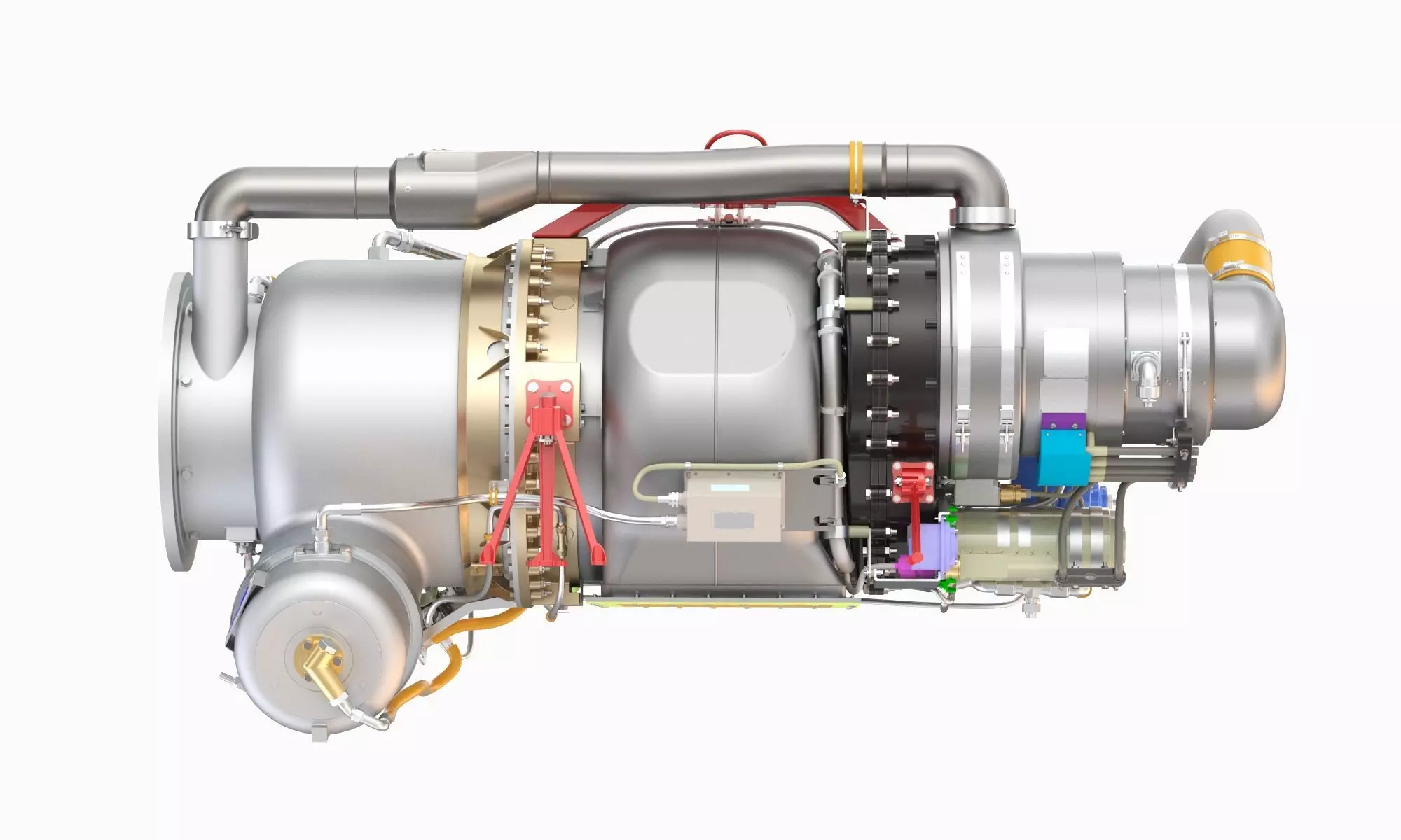 Gas Turbine Engine Garrett GTCP85-98D  3D model_11