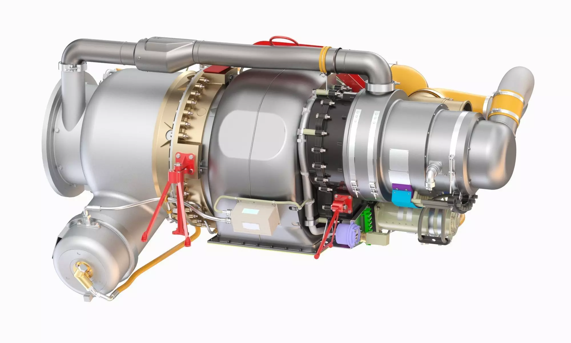 Gas Turbine Engine Garrett GTCP85-98D  3D model_3