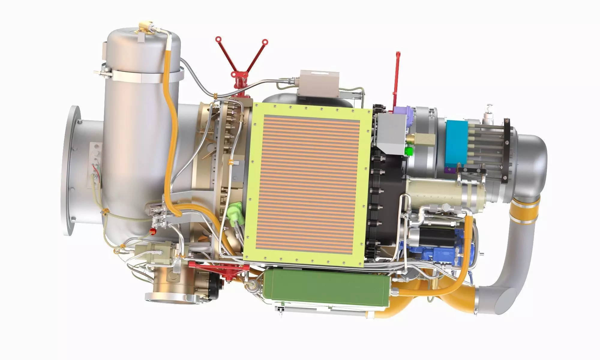 Gas Turbine Engine Garrett GTCP85-98D  3D model_10