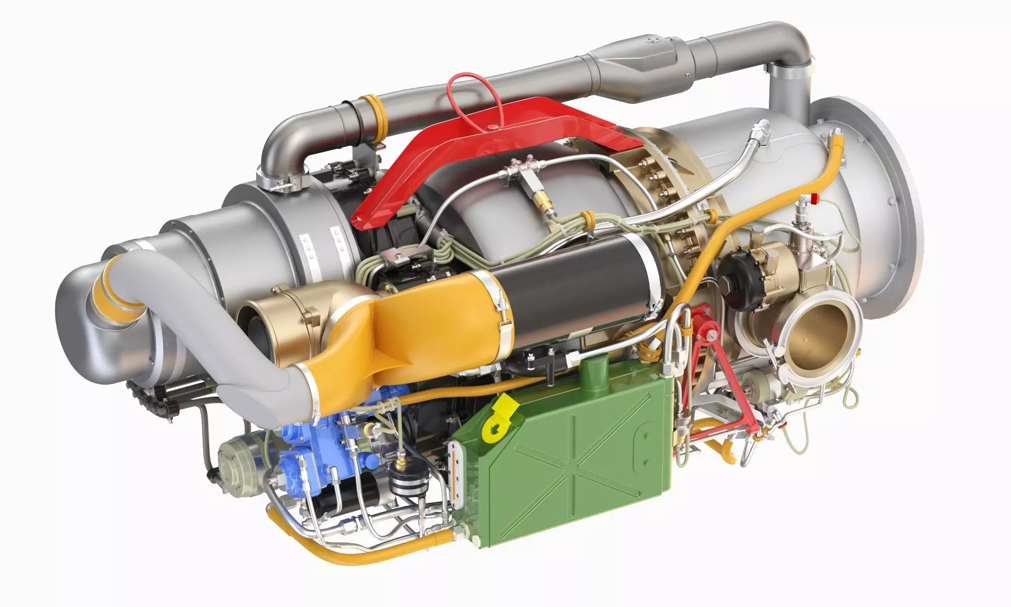 Gas Turbine Engine Garrett GTCP85-98D  3D model_6