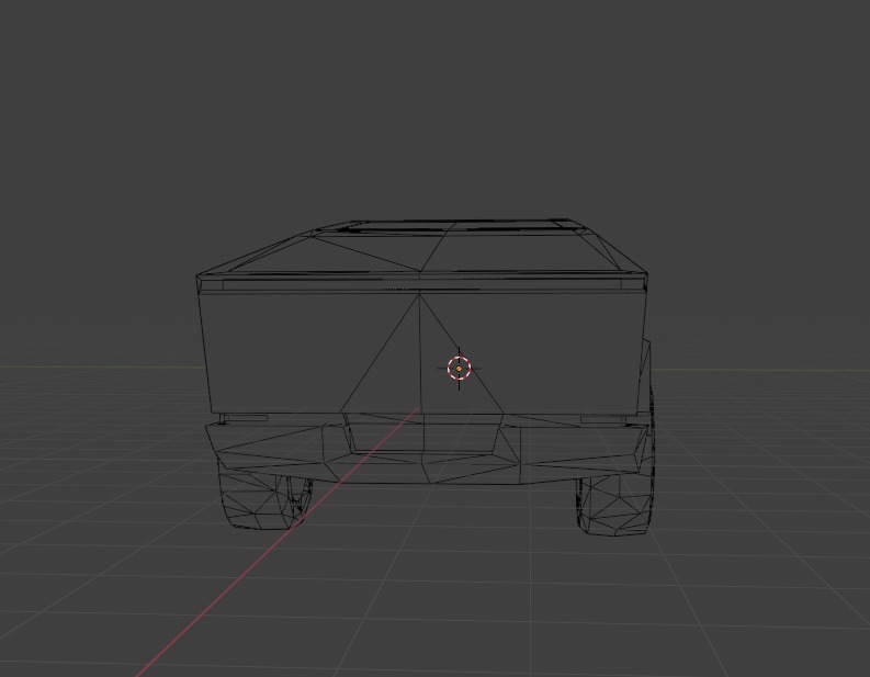LowPoly CyberTruck Low-poly 3D model_12