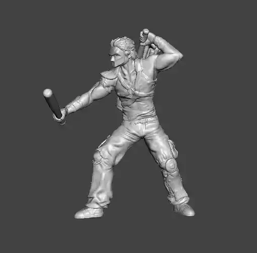 CASEY JONES MINIATURE MODEL FOR FANTASY GAMES RPG DND