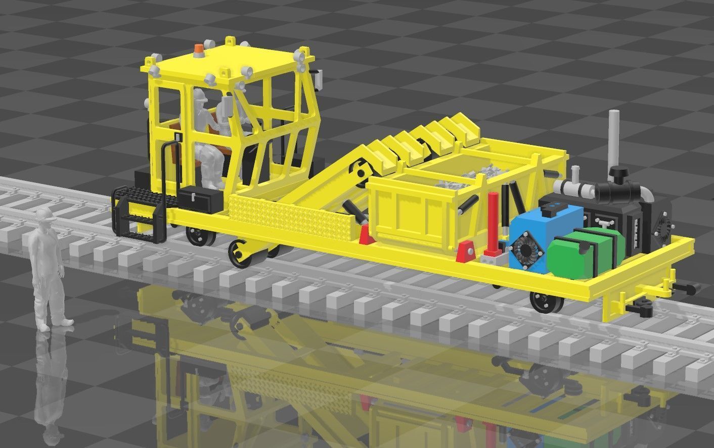 N Scale Reclaimer MOW 3D print model_4