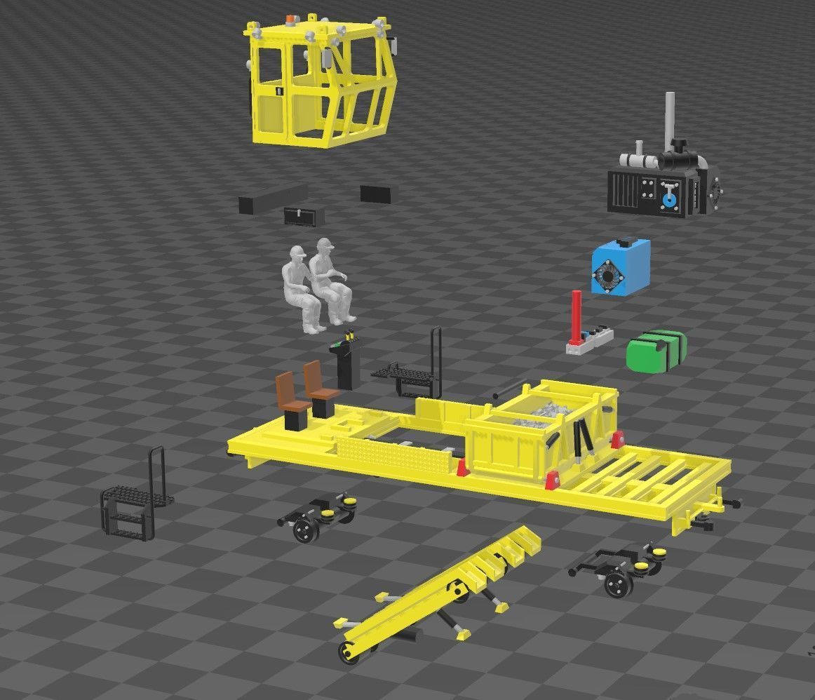 N Scale Reclaimer MOW 3D print model_8