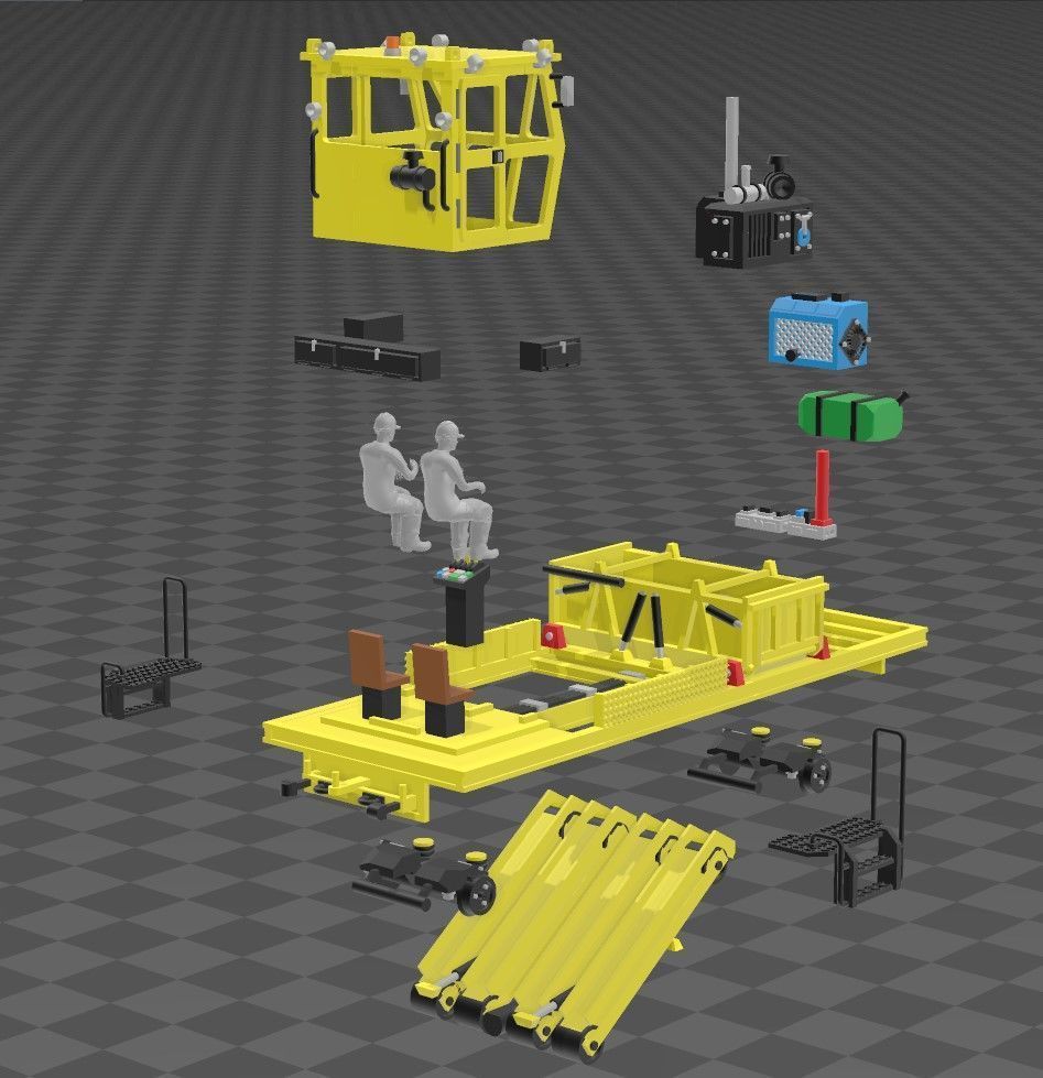 N Scale Reclaimer MOW 3D print model_9