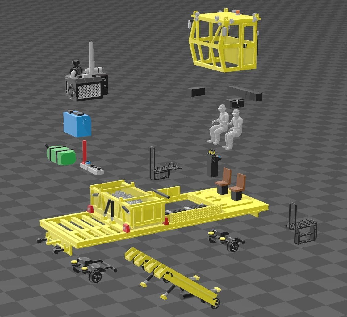 N Scale Reclaimer MOW 3D print model_11