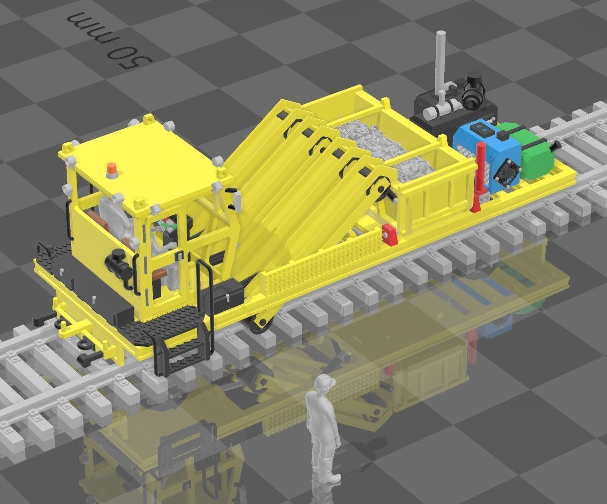N Scale Reclaimer MOW 3D print model_7