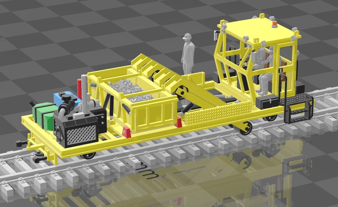 N Scale Reclaimer MOW 3D print model_5