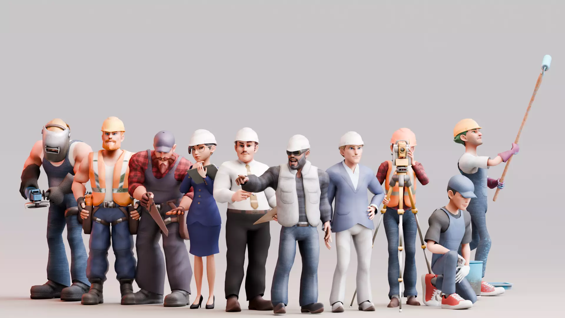 Construction Jobs - Bundle Edition 3D Model Collection_0