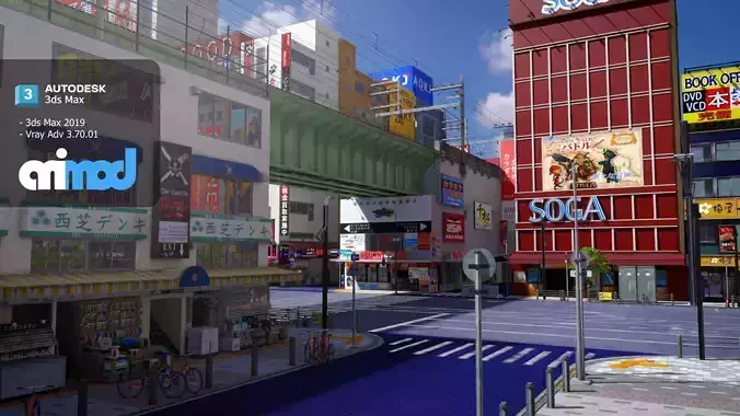Akihabara Street 3D model