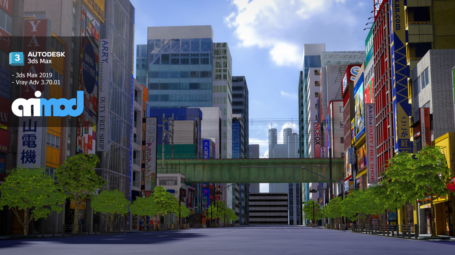 Akihabara Street 3D model_4