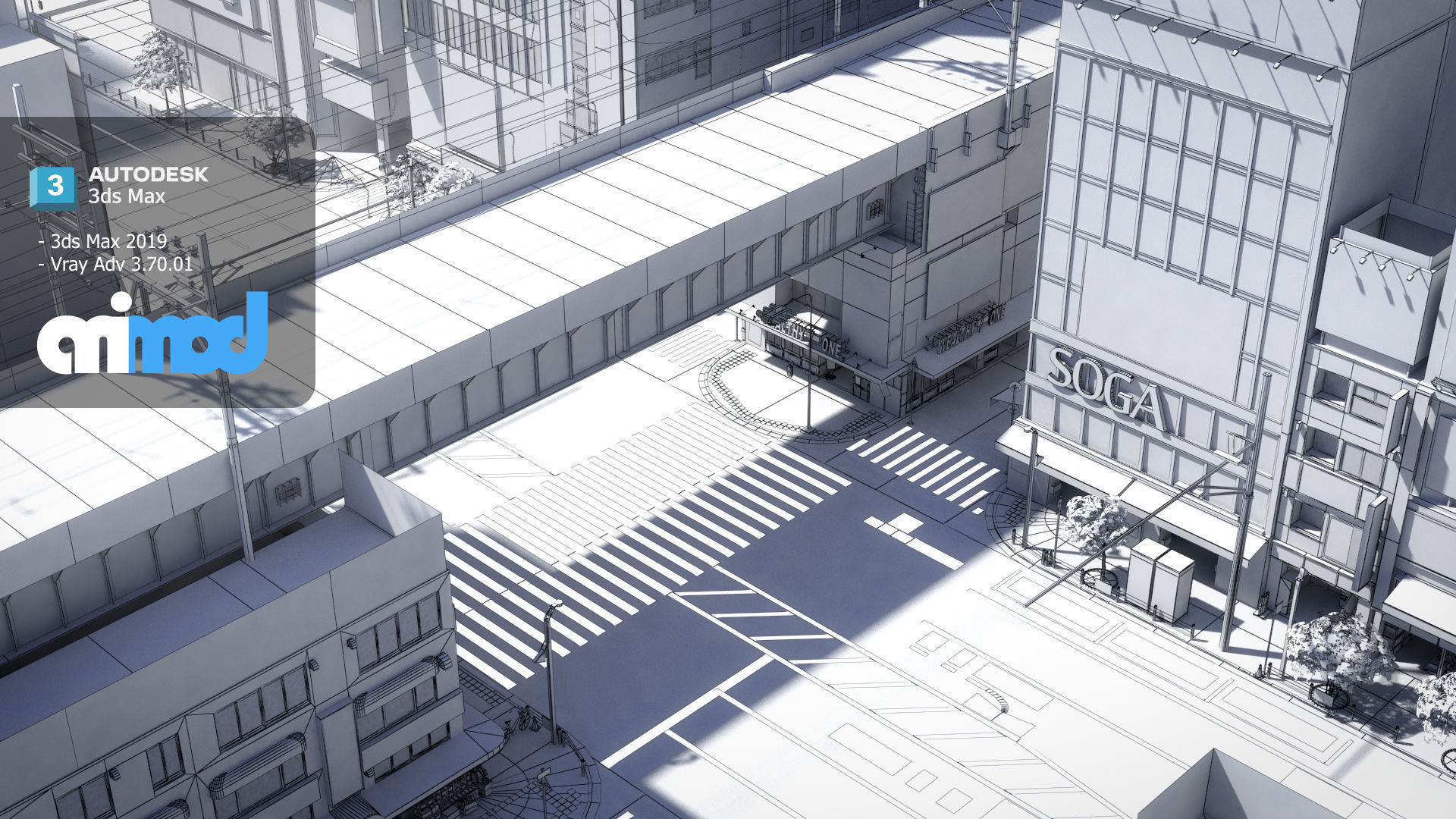 Akihabara Street 3D model_8