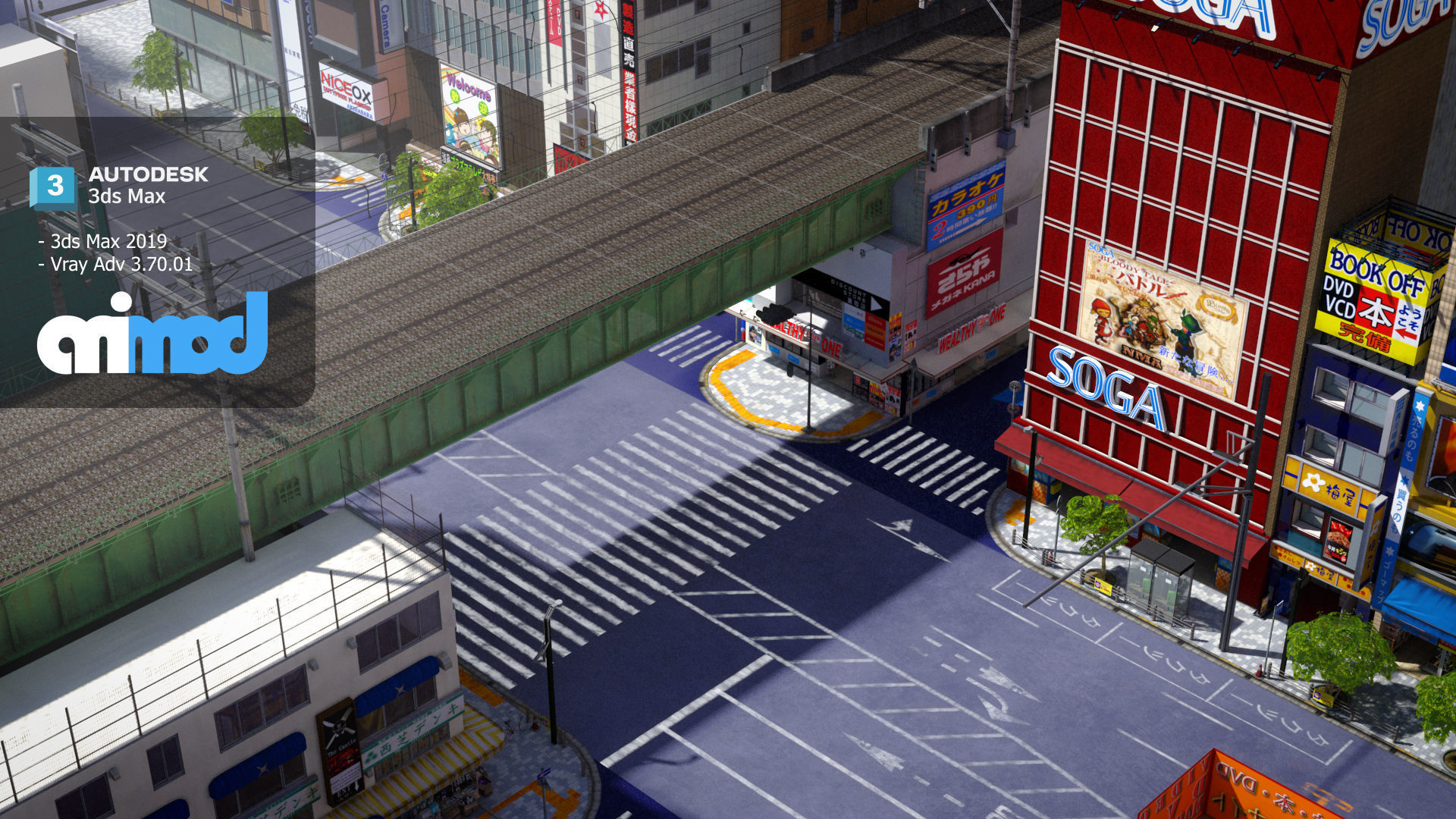 Akihabara Street 3D model_3