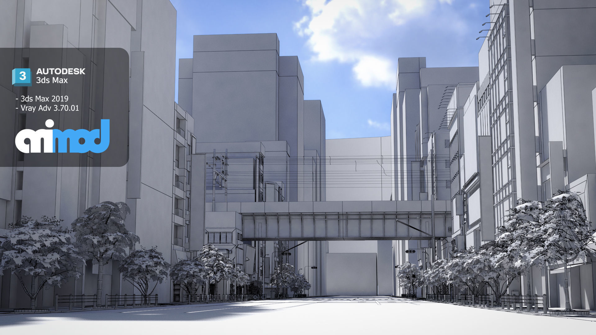 Akihabara Street 3D model_9