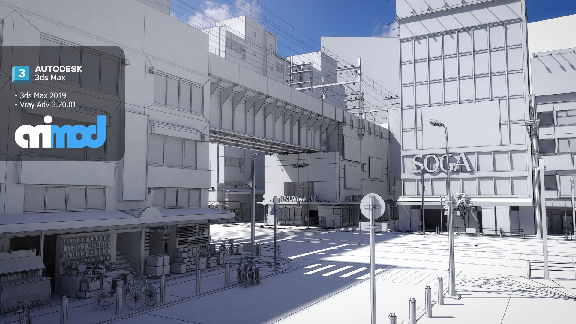 Akihabara Street 3D model_5