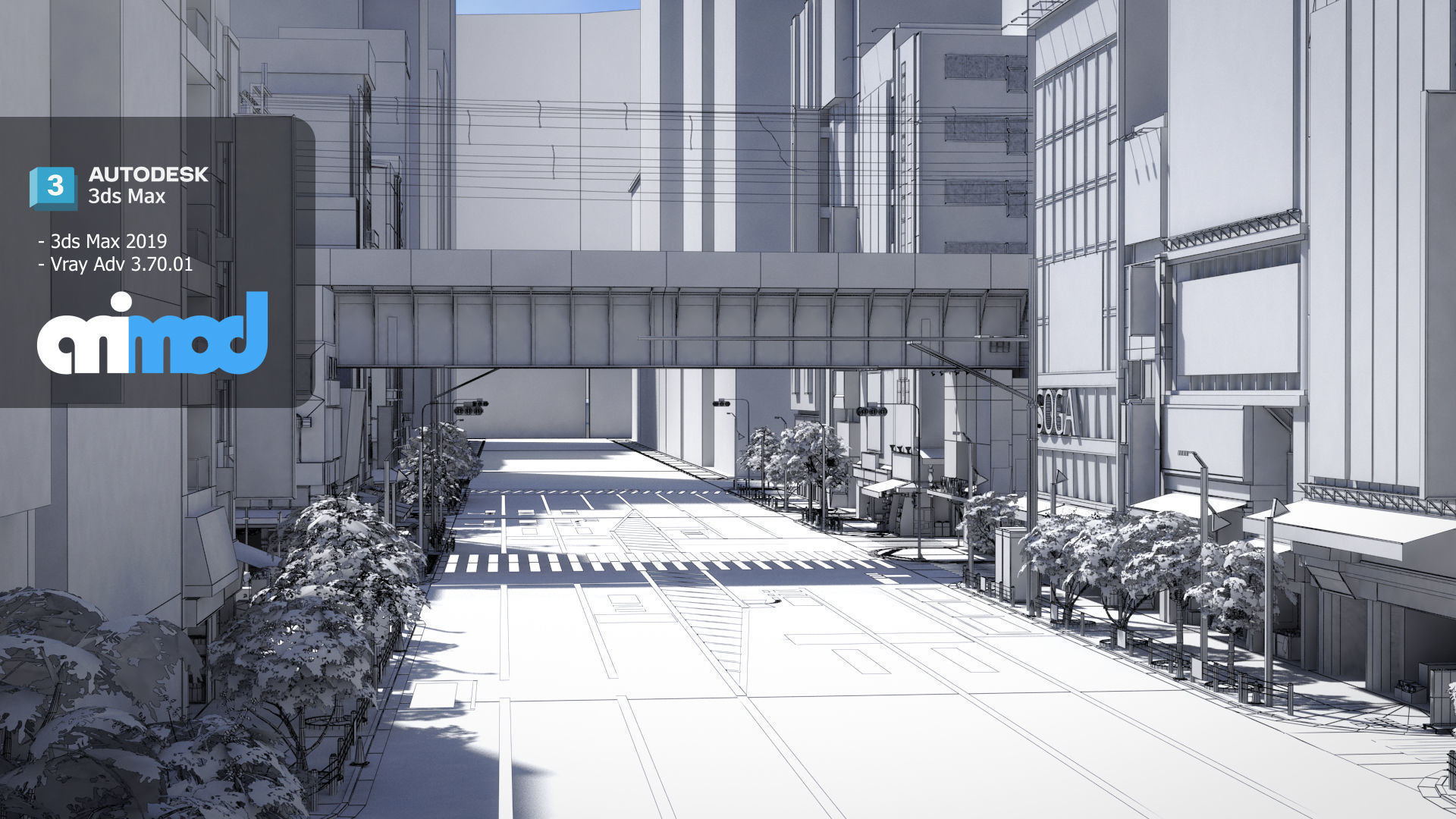 Akihabara Street 3D model_6