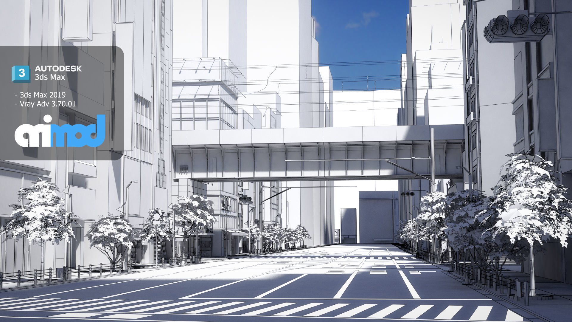 Akihabara Street 3D model_7