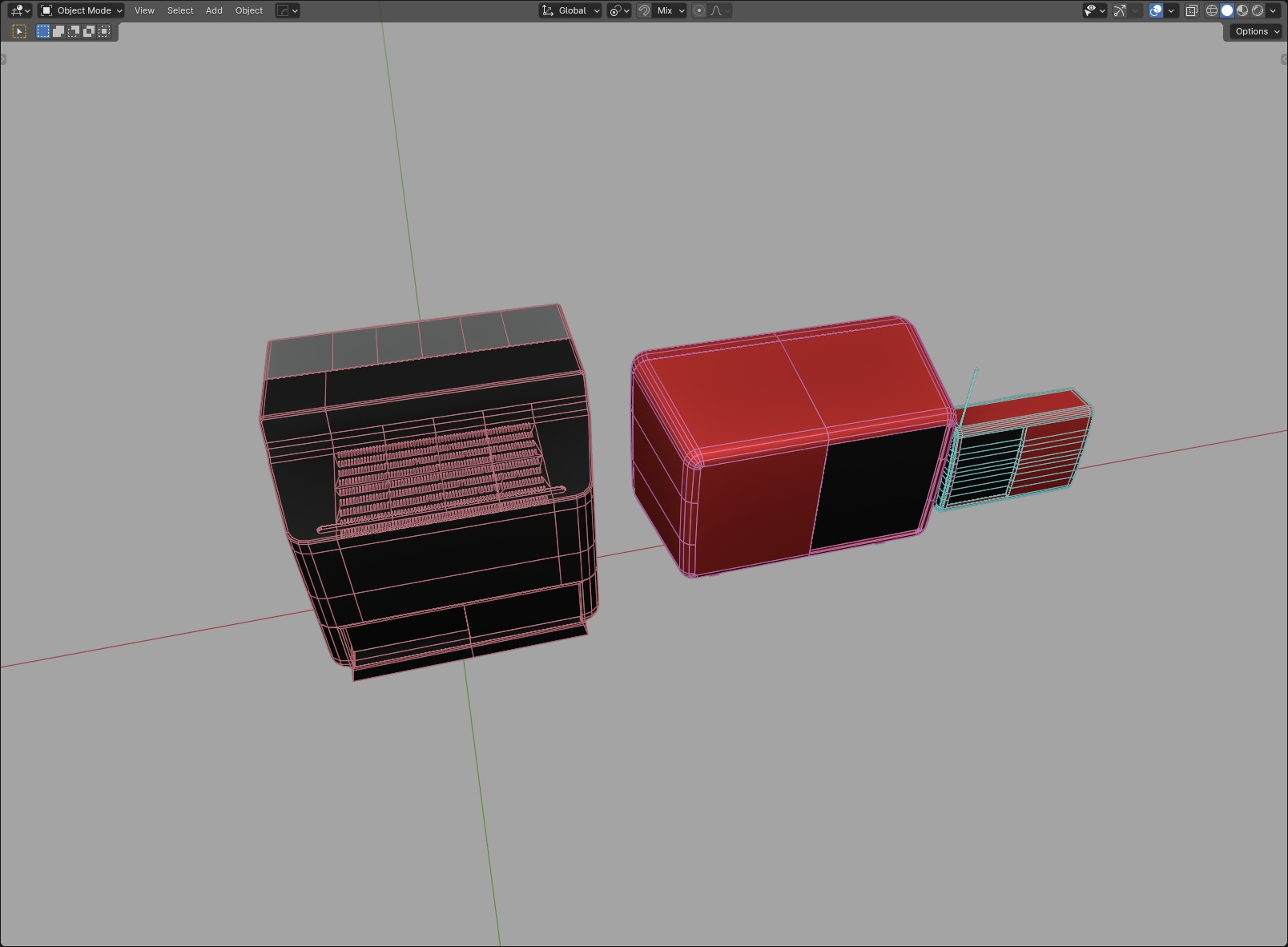Retro TVs  01 3D model_2