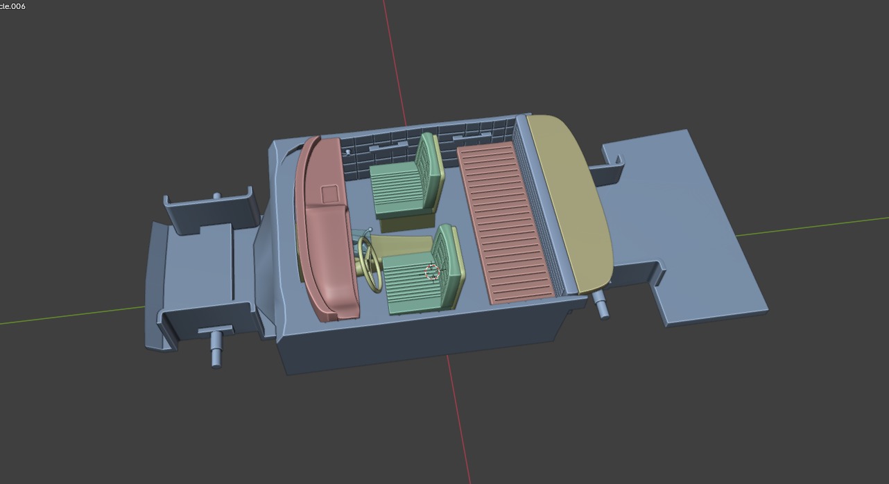 Chevrolet Impala 1963 Convertible 4-Door Open top 3D print model_13