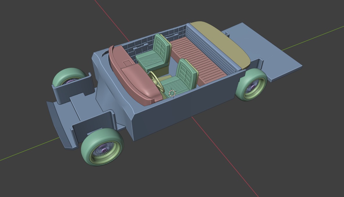 Chevrolet Impala 1963 Convertible 4-Door Open top 3D print model_18