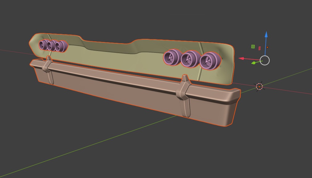 Chevrolet Impala 1963 Convertible 4-Door Open top 3D print model_11