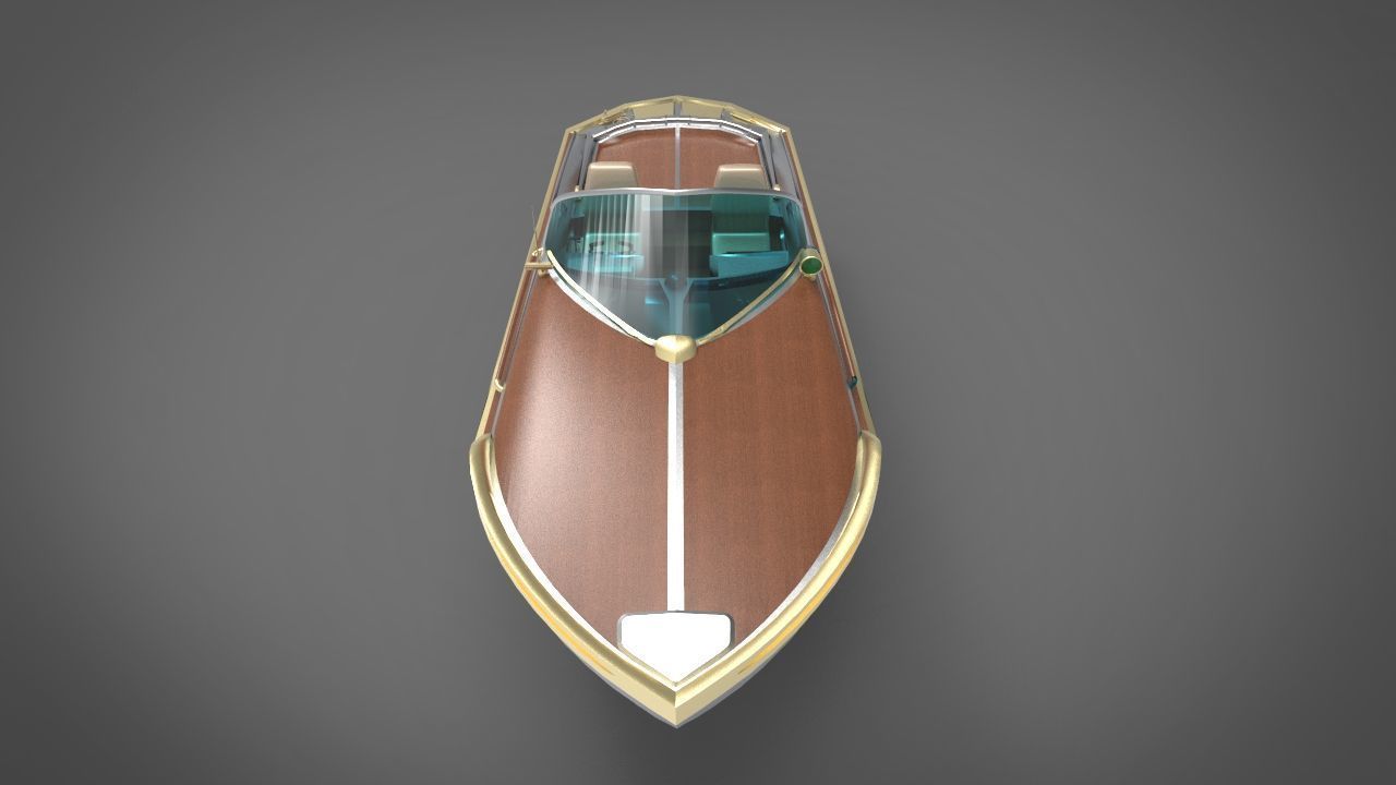 motor boat yacht 3D model_3
