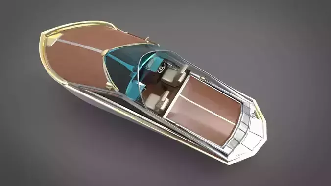 motor boat yacht 3D model