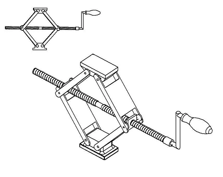Screw Jack 3D model_0