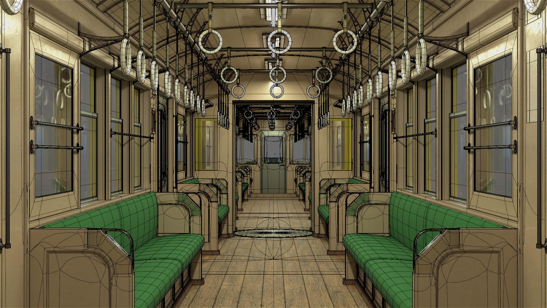 Enoshima Electric Railway Type 500 Train textured 4k resolution 3D model_12
