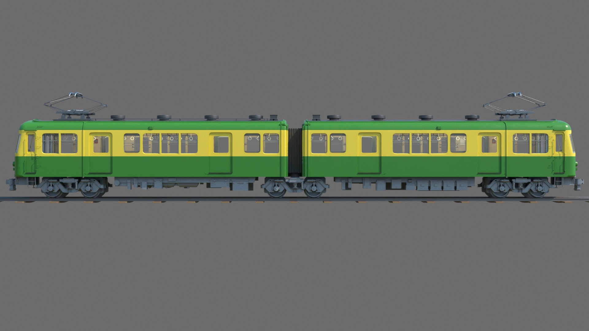 Enoshima Electric Railway Type 500 Train textured 4k resolution 3D model_4