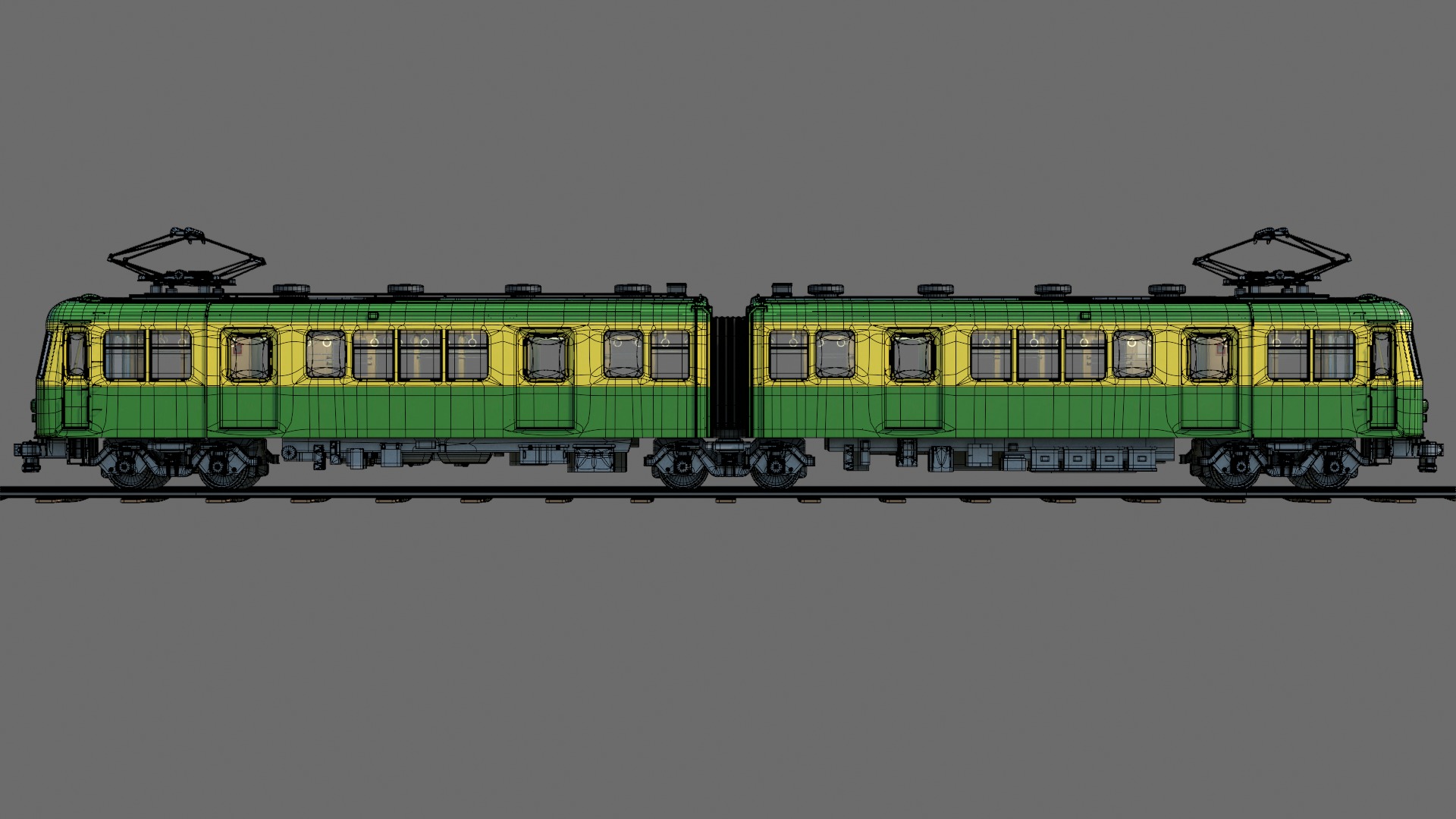 Enoshima Electric Railway Type 500 Train textured 4k resolution 3D model_11