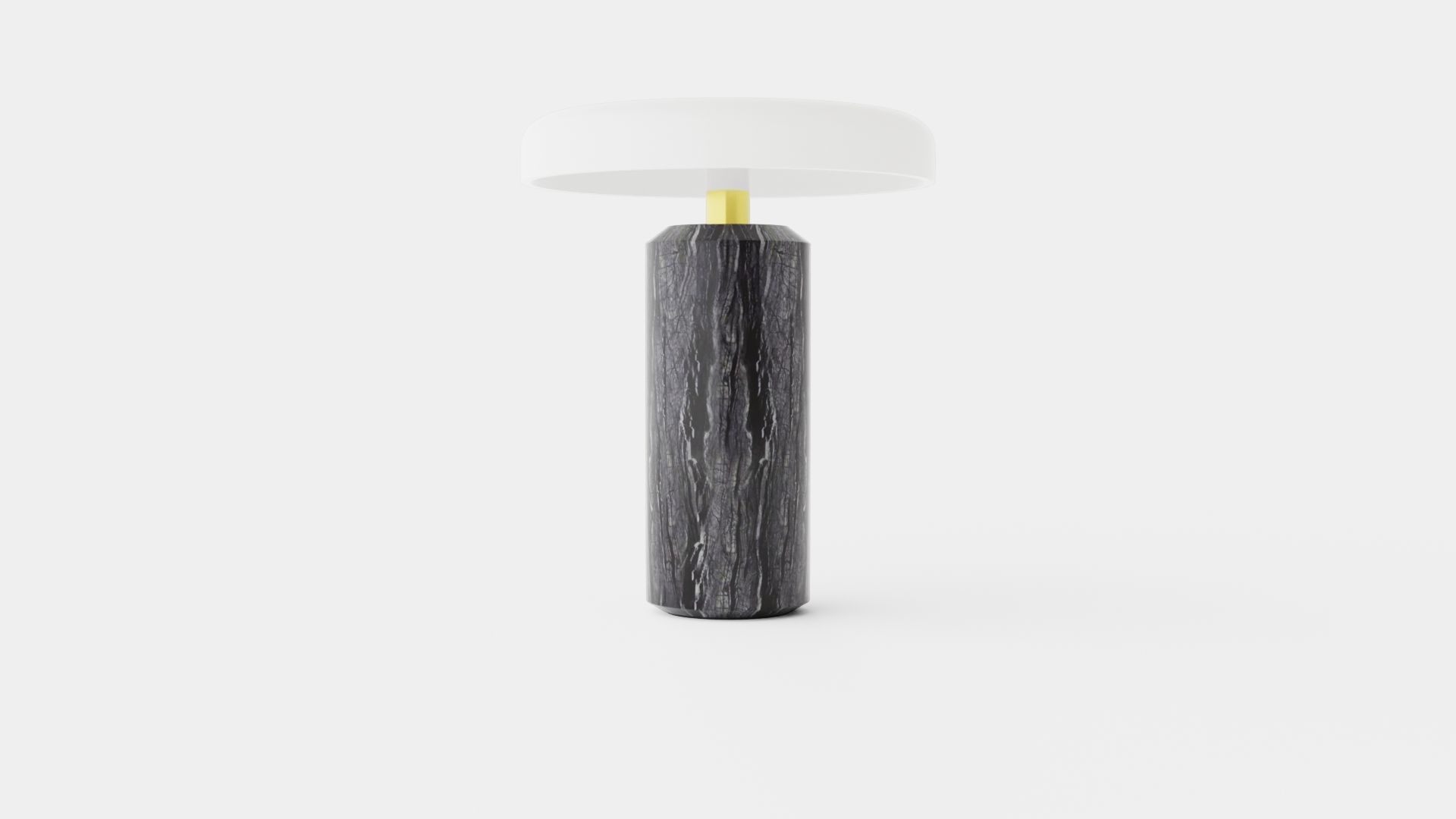 Trip - Charcoal White Matt Low-poly 3D model_4