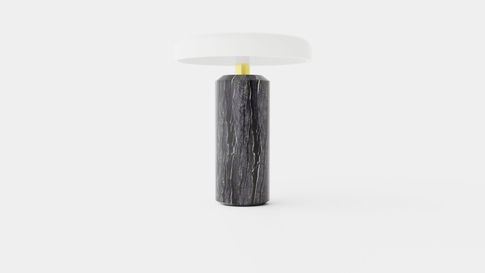 Trip - Charcoal White Matt Low-poly 3D model_3