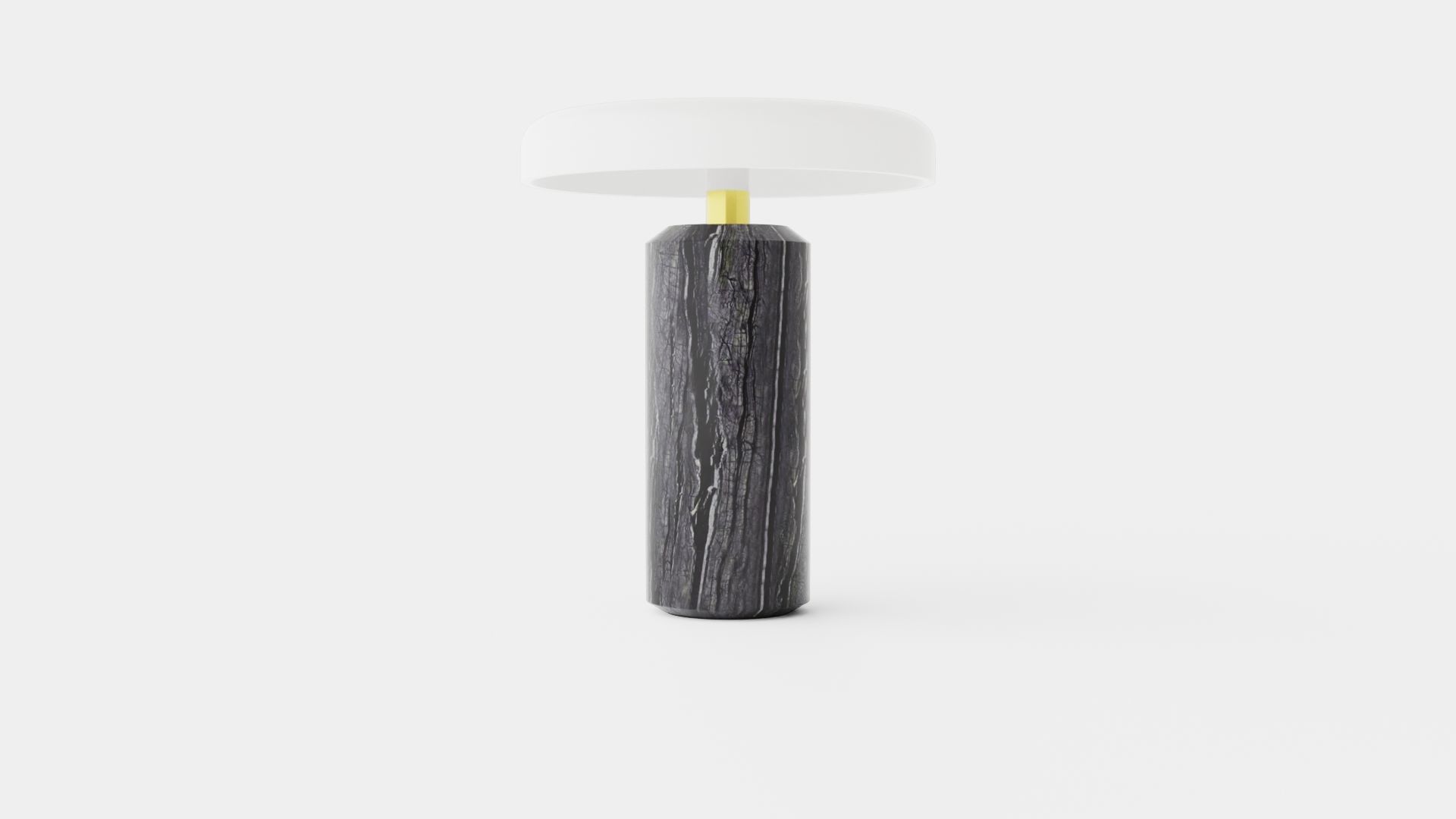 Trip - Charcoal White Matt Low-poly 3D model_2