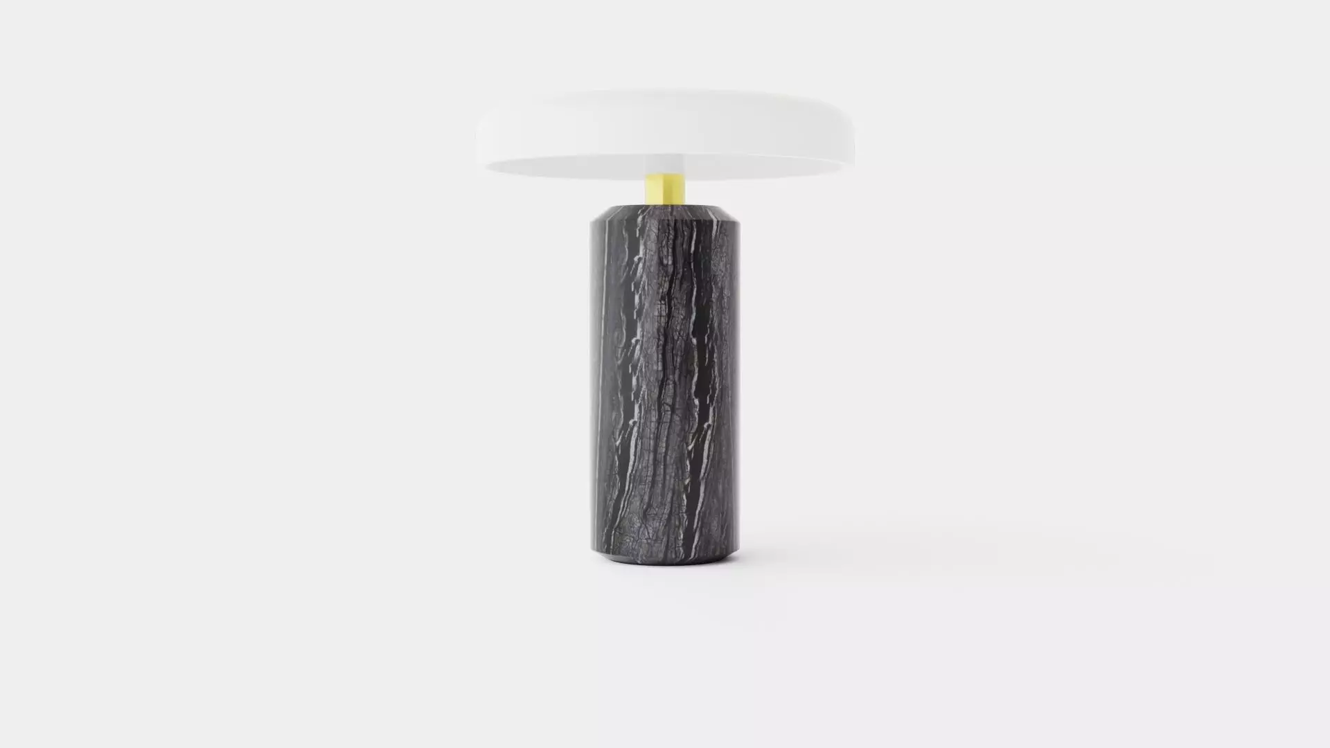 Trip - Charcoal White Matt Low-poly 3D model_0