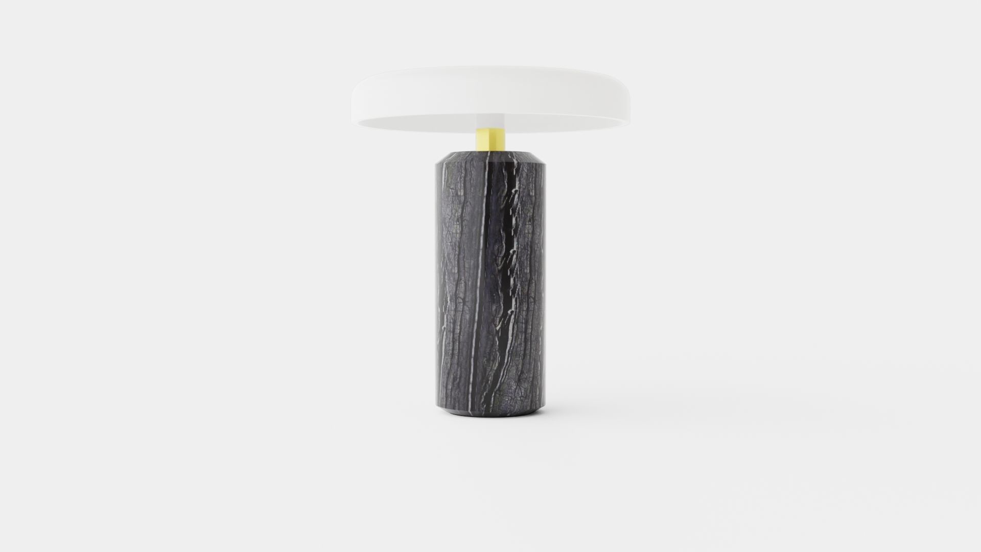 Trip - Charcoal White Matt Low-poly 3D model_1