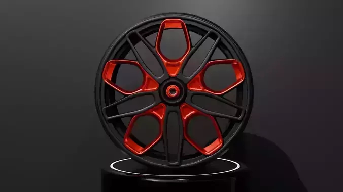 Modern sport car rim