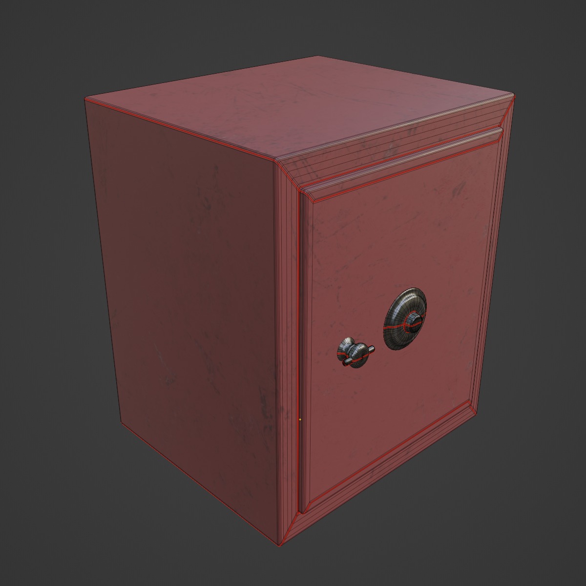 Steel Safe 05 3D model_7