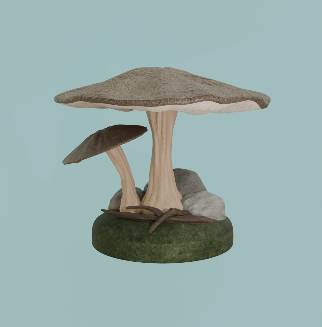 mushroom 3D model_1