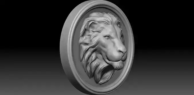 loin wall art for 3d print