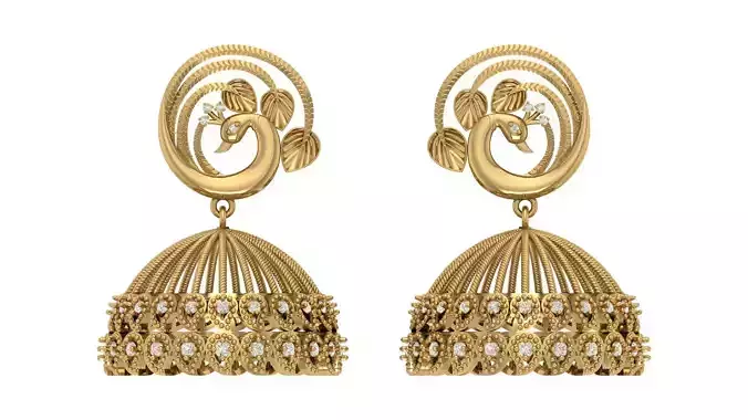 Peacock Earrings